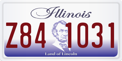 IL license plate Z841031
