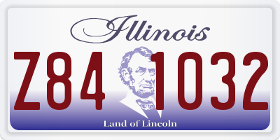 IL license plate Z841032