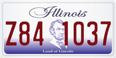 IL license plate Z841037