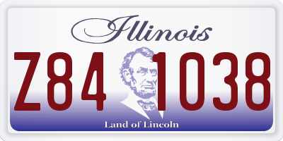 IL license plate Z841038