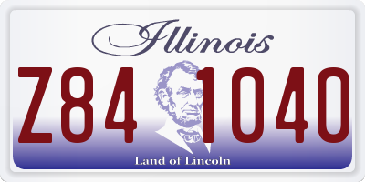 IL license plate Z841040