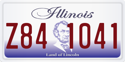 IL license plate Z841041