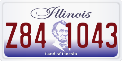 IL license plate Z841043