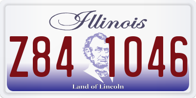 IL license plate Z841046