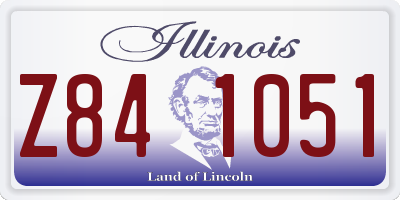 IL license plate Z841051