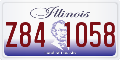 IL license plate Z841058