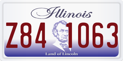 IL license plate Z841063