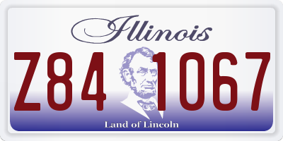IL license plate Z841067
