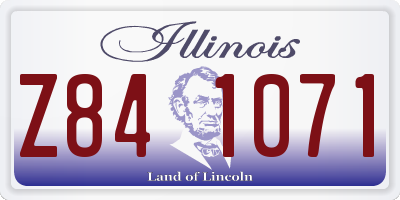 IL license plate Z841071