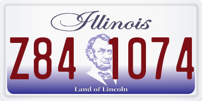 IL license plate Z841074