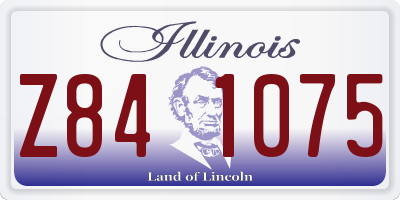 IL license plate Z841075