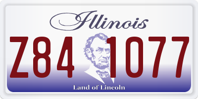 IL license plate Z841077