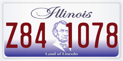 IL license plate Z841078