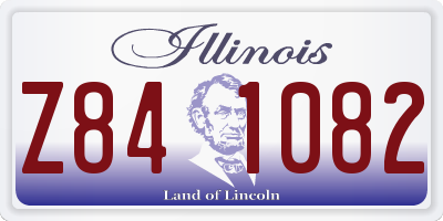 IL license plate Z841082