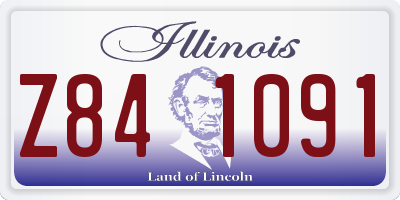 IL license plate Z841091