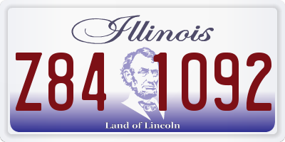 IL license plate Z841092