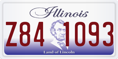 IL license plate Z841093