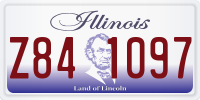 IL license plate Z841097