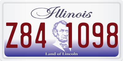 IL license plate Z841098
