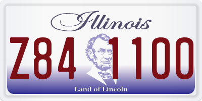 IL license plate Z841100