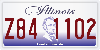 IL license plate Z841102