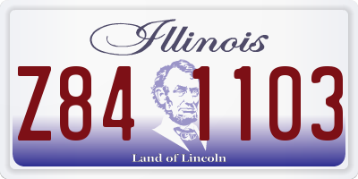 IL license plate Z841103