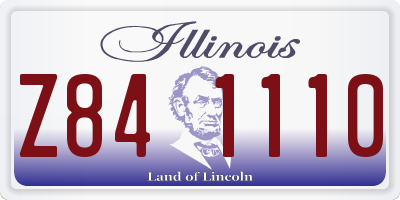 IL license plate Z841110