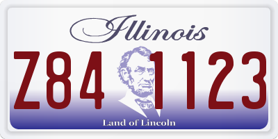 IL license plate Z841123