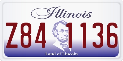 IL license plate Z841136