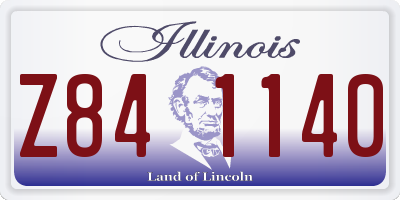 IL license plate Z841140