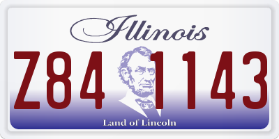 IL license plate Z841143