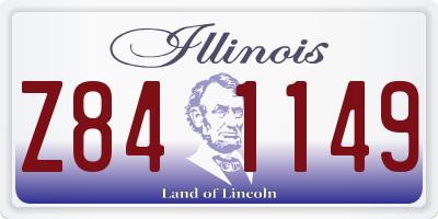 IL license plate Z841149