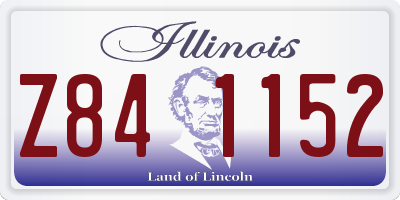 IL license plate Z841152
