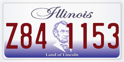 IL license plate Z841153