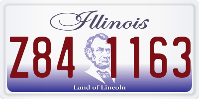 IL license plate Z841163