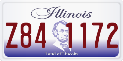 IL license plate Z841172