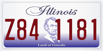IL license plate Z841181