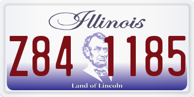 IL license plate Z841185