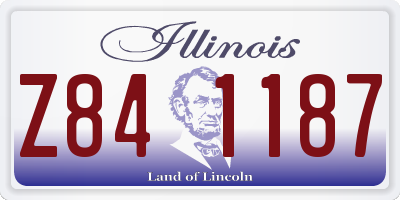 IL license plate Z841187