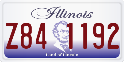 IL license plate Z841192