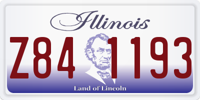 IL license plate Z841193