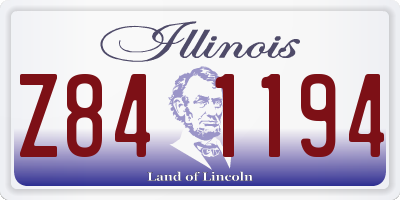 IL license plate Z841194