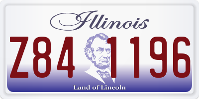 IL license plate Z841196