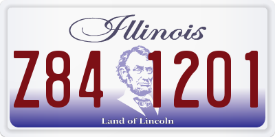 IL license plate Z841201