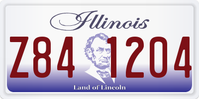 IL license plate Z841204