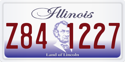 IL license plate Z841227