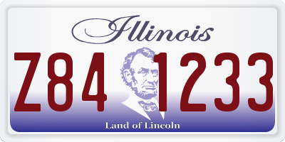 IL license plate Z841233