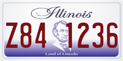 IL license plate Z841236