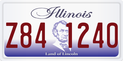 IL license plate Z841240