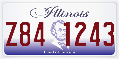 IL license plate Z841243